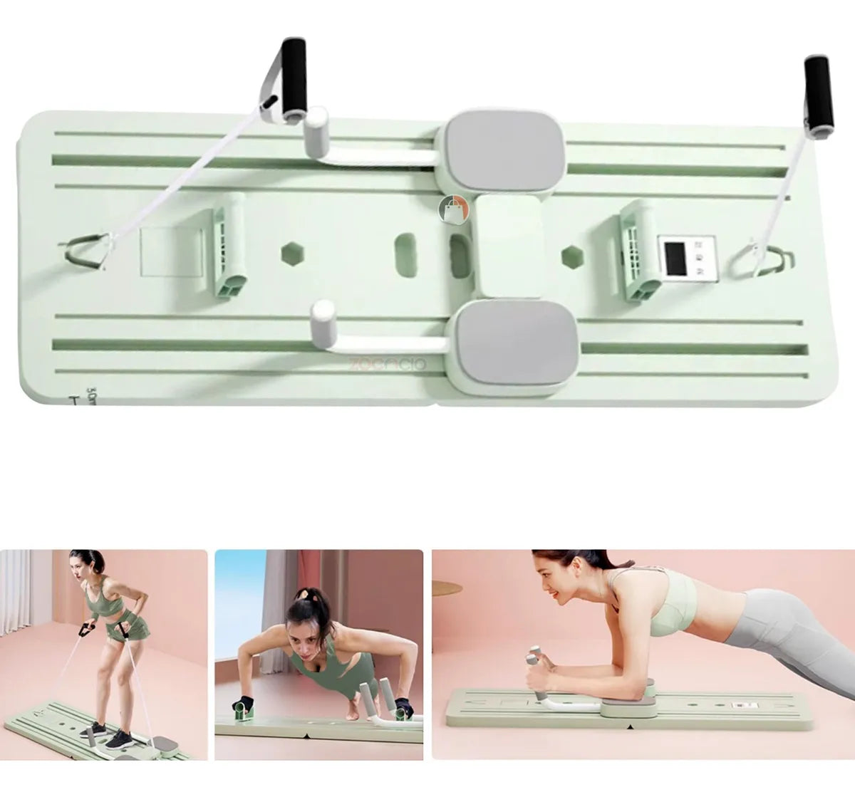 Tabla pilates de entrenamiento completo en casa.