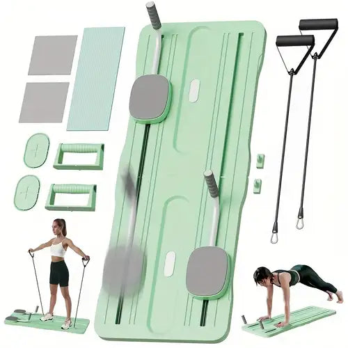 Tabla pilates de entrenamiento completo en casa.